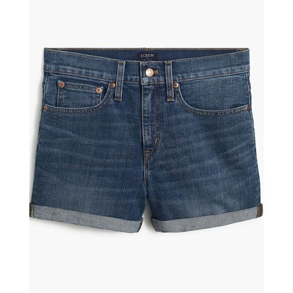 J. Crew Classic Stretch denim short in dark Pacific blue wash Size 28 - Picture 3 of 12